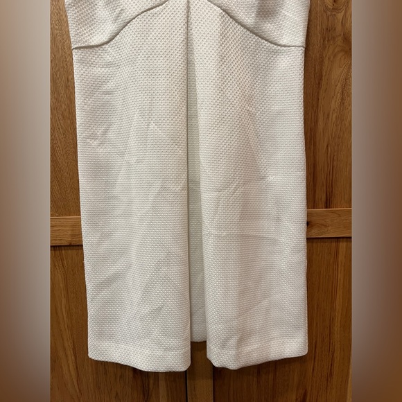 NWT Trina Turk Women's Observer Textured Pleated Mini Dress White Size 8 - Picture 4 of 7